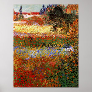 Póster Jardín de flores (F430) Bella Artes Van Gogh