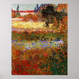 Póster Jardín de flores (F430) Bella Artes Van Gogh
