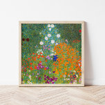 Póster Jardín de flores | Gustav Klimt<br><div class="desc">Poster de arte fino de Flower Garden (1905-1907) por el artista austriaco Gustav Klimt. El trabajo original es el aceite sobre lienzo que presenta un paisaje abstracto brillante de flores coloridas. Haga clic en Personalizar para cambiar el tamaño del poster o personalizar el diseño.</div>