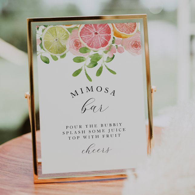 Póster Jardín de flores "Mimosa Bar" Rótulo de ducha de n (Subido por el creador)