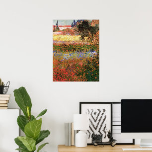 Póster Jardín de flores por Vincent van Gogh