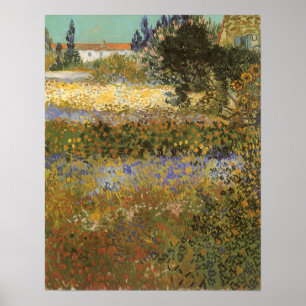 Póster Jardín de flores por Vincent van Gogh