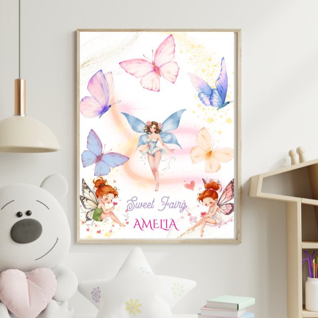 Póster Jardín de hadas mágicas mariposas para niños (Subido por el creador)