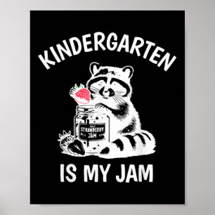 Póster Jardín de Infancia Antiguo Es Mi Pasión Mapache De