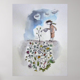 Póster Jardín de Introvert