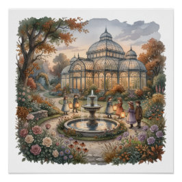 Póster Jardín de Invernadero Otoño