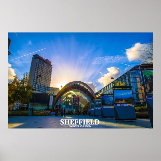 Póster Jardín de Invierno de Sheffield (Frente)
