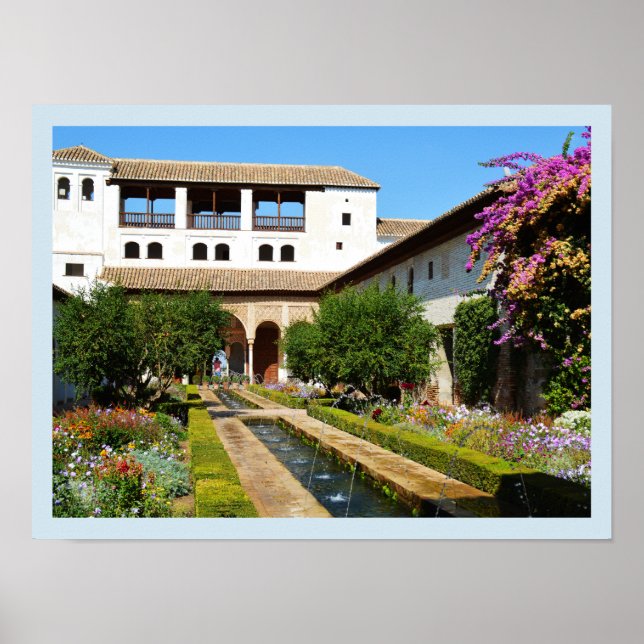 Póster Jardín de la Alhambra (Frente)