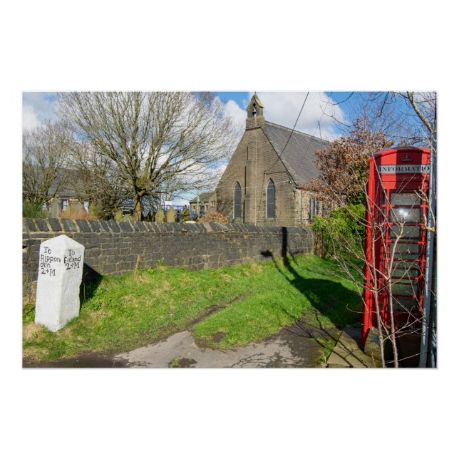 Póster Jardín de la iglesia de San Lucas, Norland (Anverso)