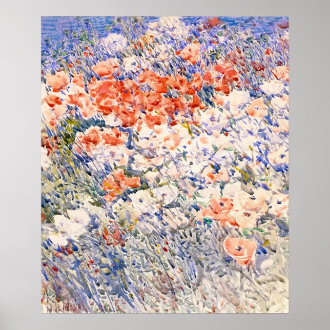 Póster Jardín de la isla - Childe Hassam - Impresionismo (Frente)