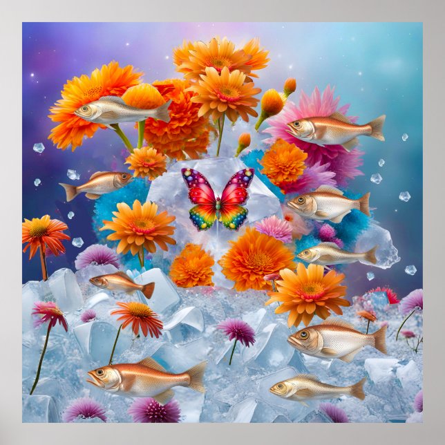 Póster Jardín de la naturaleza (Frente)