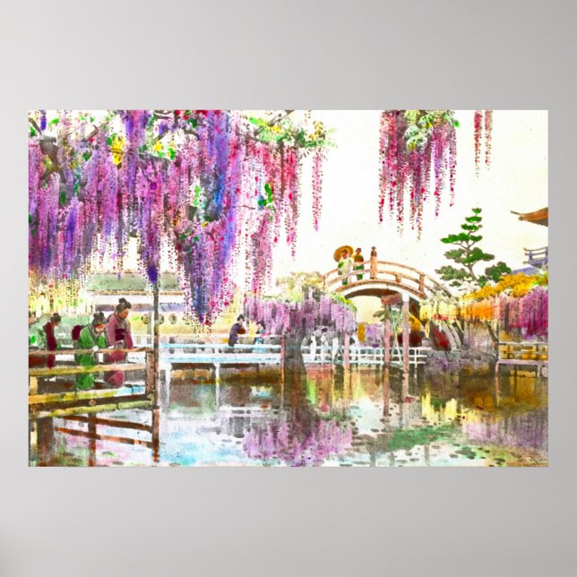 Póster Jardín de la Wisteria 1908 (Frente)