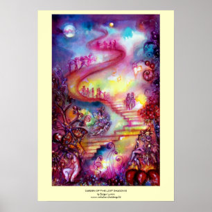 PÓSTER JARDÍN DE LAS SOMBRAS PERDIDAS / ESCALONES MÍSTICA