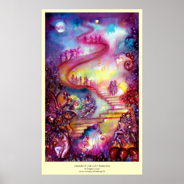 PÓSTER JARDÍN DE LAS SOMBRAS PERDIDAS / ESCALONES MÍSTICA (Frente)