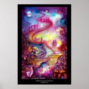 PÓSTER JARDÍN DE LAS SOMBRAS PERDIDAS - ESCALONES MÍSTICA