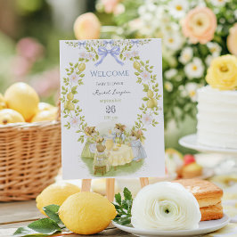 Póster Jardín de limoneros con ratones bienvenidos