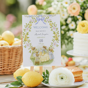 Póster Jardín de limoneros con ratones bienvenidos