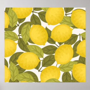 Póster Jardín de limoneros: Papel de escritorio inmaculad