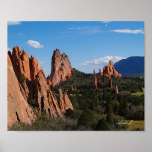 Póster Jardín de los Dioses Colorado