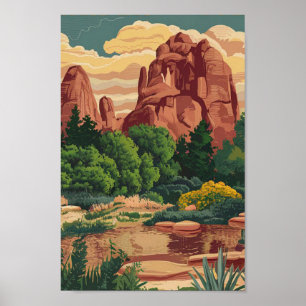 Póster Jardín de los dioses Colorado