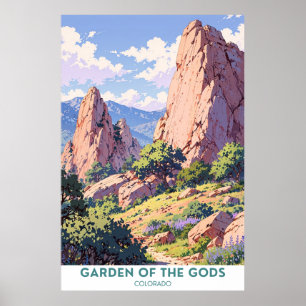 Póster Jardín de los dioses, Colorado