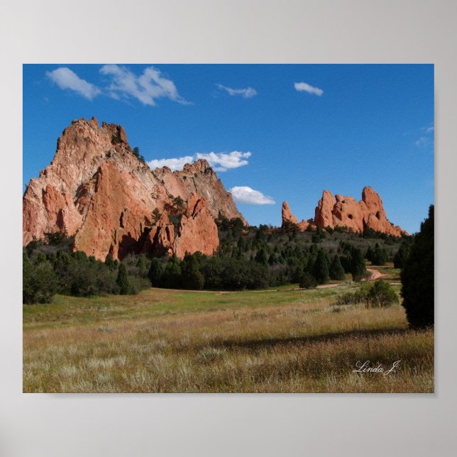 Póster Jardín de los Dioses Colorado (Frente)