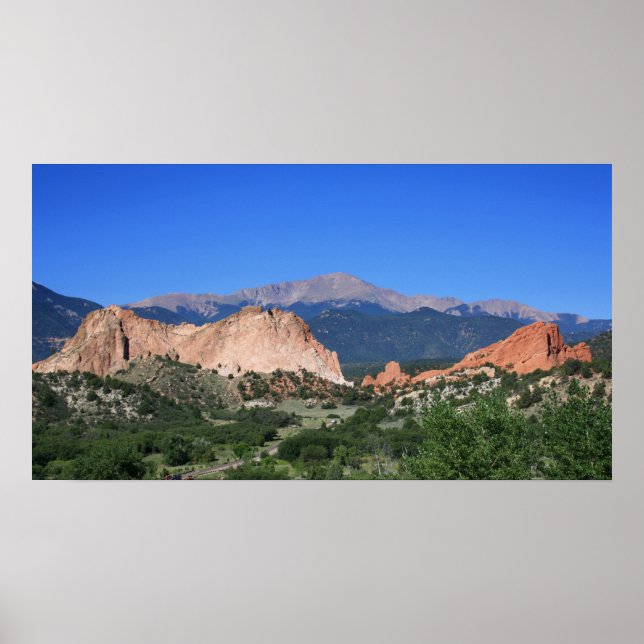 Póster Jardín de los dioses ~ Poster de Colorado (Frente)