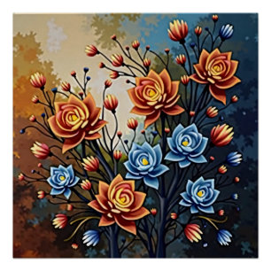Póster Jardín de Luces Eternas