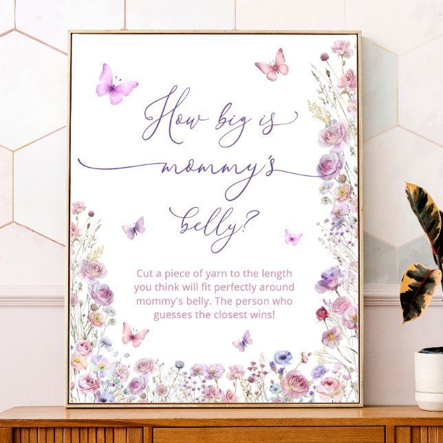 Póster Jardín de mariposas qué grande es el Belly de mamá (Subido por el creador)