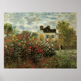 Póster Jardín de Monet en Argenteuil por Claude Monet