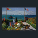 Póster Jardín de Monet en la pintura de Sainte-Adresse<br><div class="desc">Pintura impresionista de Monet - Clásicos Obras Maestras - La impresionante serie de pinturas de Claude Monet - Jardín en Sainte-Adresse</div>