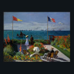 Póster Jardín de Monet en la pintura de Sainte-Adresse<br><div class="desc">Pintura impresionista de Monet - Clásicos Obras Maestras - La impresionante serie de pinturas de Claude Monet - Jardín en Sainte-Adresse</div>