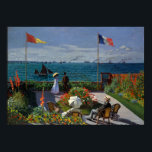 Póster Jardín de Monet en la pintura de Sainte-Adresse<br><div class="desc">Pintura impresionista de Monet - Clásicos Obras Maestras - La impresionante serie de pinturas de Claude Monet - Jardín en Sainte-Adresse</div>