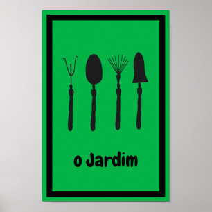 Póster Jardín de Popart