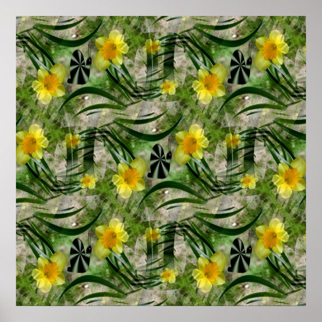 Póster Jardín de primavera...... (Frente)