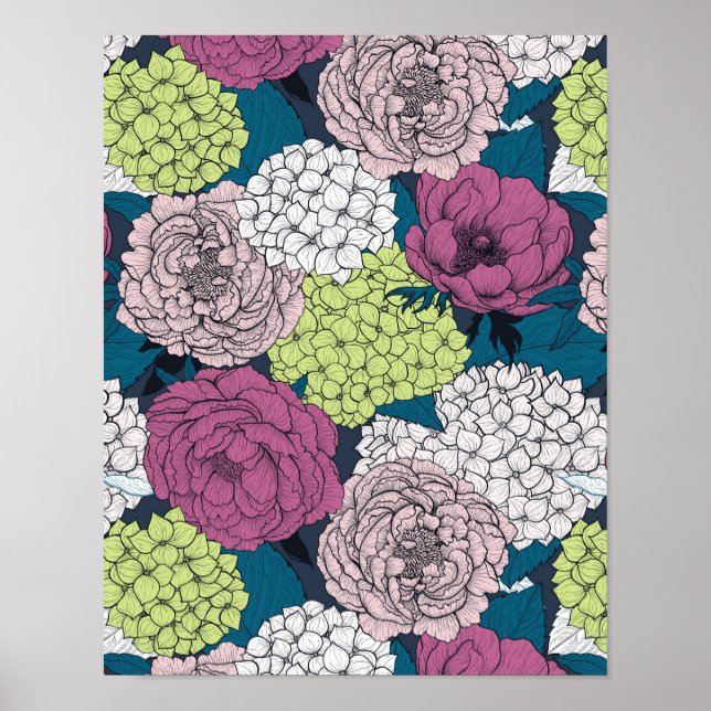 Póster Jardín de primavera tardía (Frente)