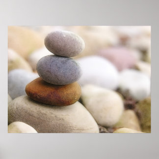 Póster Jardín de roca de Zen