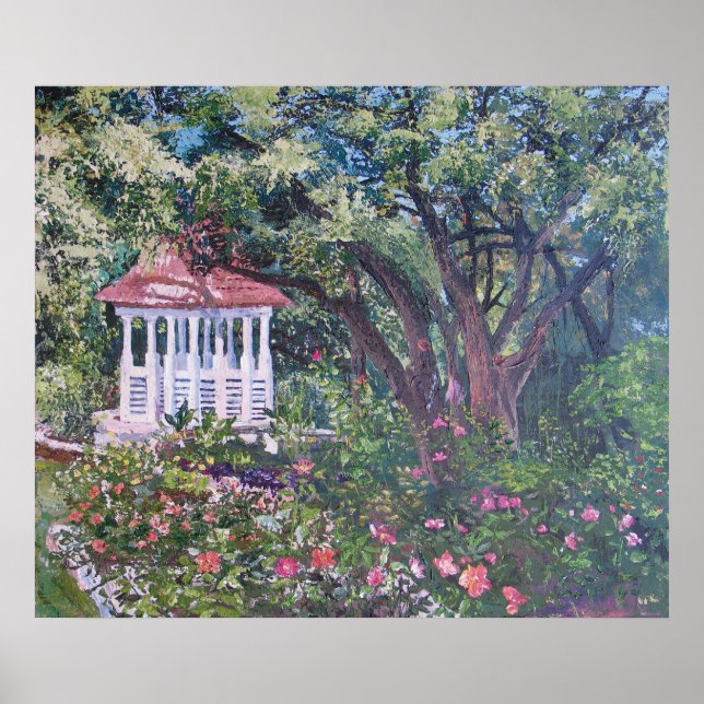 Póster Jardín de Rosas Mabel Davis de Zilker Park (Frente)