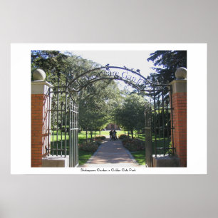Póster Jardín de Shakespeare en Golden Gate Park