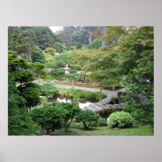 Póster Jardín de té japonés