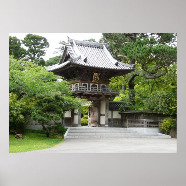 Póster Jardín de Té Japonés en San Francisco (Frente)