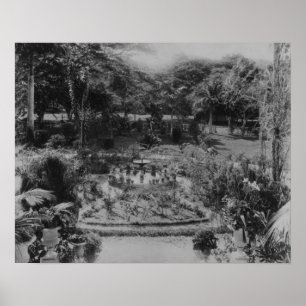 Póster Jardín de una villa suburbana