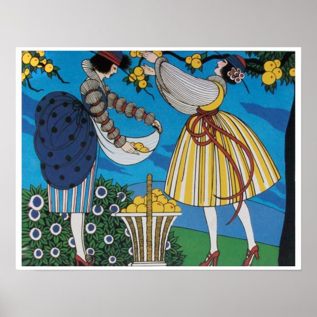 PÓSTER JARDÍN DE VERANO / DISEÑADOR DE CÓSTULOS DE MODA (Frente)