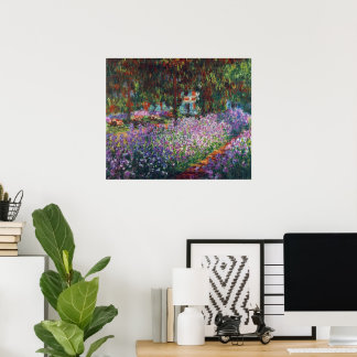 Póster Jardín del artista en Giverny por Claude Monet