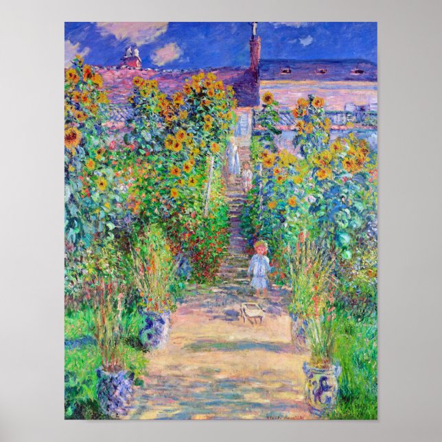 Póster Jardín del artista, Monet (Frente)