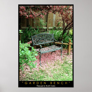 Póster Jardín del banco