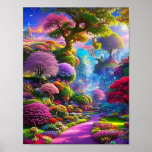 Póster Jardín del Edén