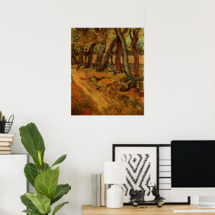 Póster Jardín del Hospital de Saint-Paul de Vincent van G