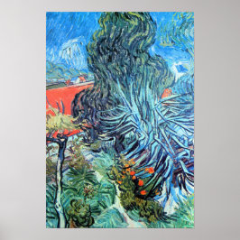 Póster Jardín del médica Gachet, Auvers por Vincent van G