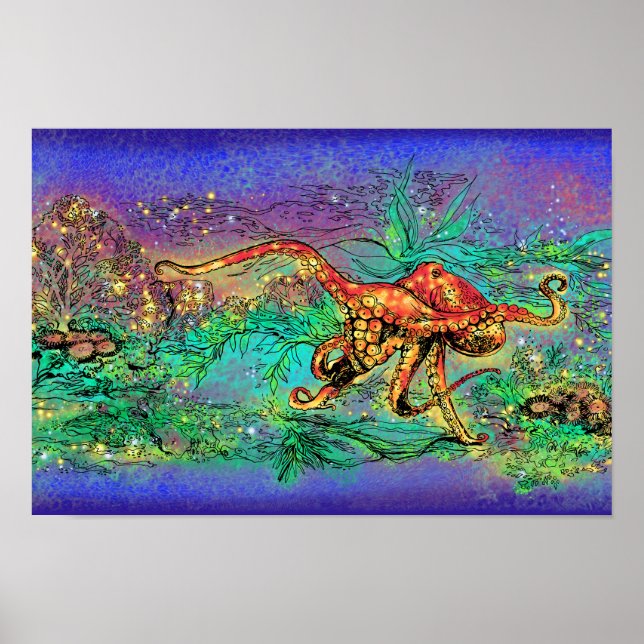 Póster Jardín del Octopus (Frente)